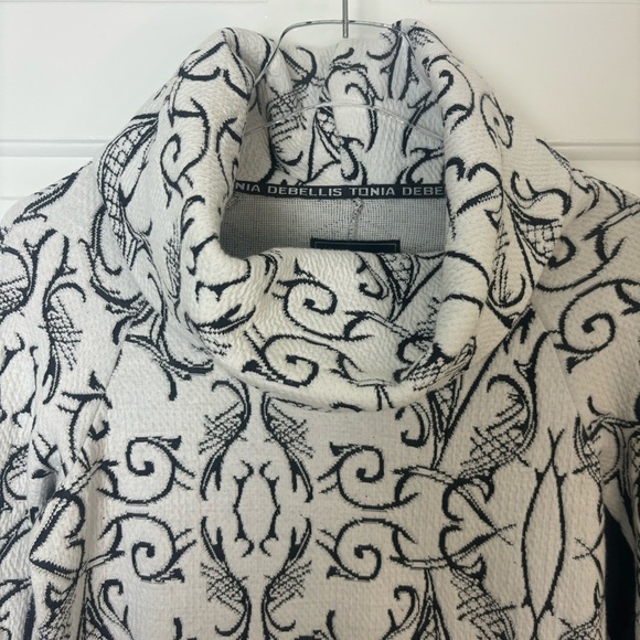 Tonia Debellis Black and White Tunic Small - Picture 3 of 10